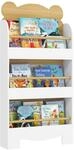 AIYAPLAY B&uuml;cherregal Kinder mit 3 Regal aus Holz 55 x 15 x 110 cm Naturholz 
