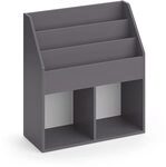 Vicco Kinderregal Luigi, Grau, 72 x 79 cm | zur Aufbewahrung von B&uuml;chern und