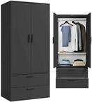 mokebo Kleiderschrank 'Der Kleiderheld' (80x180 cm) Made in Germany,