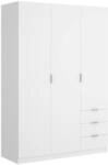 DEKIT Grupo RIMOBEL Kleiderschrank mit 3 T&uuml;ren und 3 Schubladen, Wei&szlig;, 121 x...