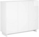 vidaXL Sideboard Hochglanz Wei&szlig; 85,5 x 31 x 75 cm Holzwerkstoff | Dieses...