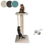 Rohrschneider Katzen Kratzbaum Emmi, Sisal, Echtholz (beige, H97 cm)