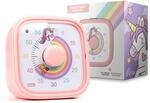 Visueller Timer für Kinder - Einhorn & Regenbogen - 60 Minuten Countdown 