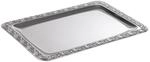 APS Tablett SCH&Ouml;NER Essen Edelstahl Tablett mit Dekorrand, 35 x 24 cm | rechteckig