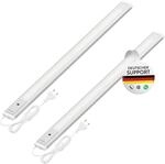 Oktaplex 2er Set Riva LED Unterbaulampe K&uuml;che 57,5cm flach mit Sensor | 760lm