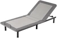 Lattenrost gepolstert grau elektrisch 80x200 cm mit Fernbedienung Brunoy