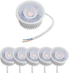 Oktaplex 6er Set Nizza LED Modul 230V Spot GU10 Ersatz ultra flach 23mm | 4,8W, 2700K