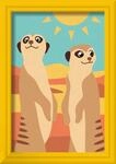 Ravensburger CreArt 12023174 - Neugierige Erdm&auml;nnchen - Malen nach Zahlen f&uuml;r