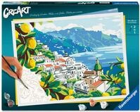 Ravensburger CreArt Amalfik&uuml;ste - Malen nach Zahlen f&uuml;r Erwachsene | DIY Malset mit