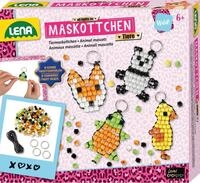 Lena 42547 Maskottchen Tiere Maskottchen Perlentiere Bastelset ab 6 Jahren, Mit 250 x