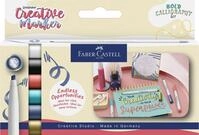 FABER-CASTELL - Goldfaber Creative Marker Set, 6 Filzstifte | Wasserfeste...