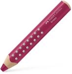 Faber-Castell - Buntstift Grippy Himbeerrot 3-in-1 Malstift | Dicker Farbstift...