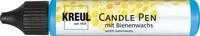 KREUL 49730 - Candle Pen, blau-metallic, 29 ml, Kerzenstift mit feiner...