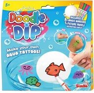 Simba 105953088 Doodle N Dip Tattoos f&uuml;r Kinder - Wasser-Tattoo-Set zum