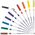 edding 4600 Textilstift - Box mit 10 Farben - Rundfeder 1 mm -