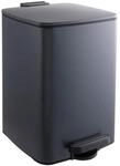 Relaxdays M&uuml;lleimer K&uuml;che, 12 l, Absenkautomatik, dunkelgrau | entnehmbarer