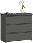 AKORD Kommode CL-3 mit 3 Schubladen | f&uuml;r das Wohnzimmer Schlafzimmer Schrank...