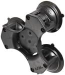 RAM Mounts RAM Triple Suction Cup Base W/O Ball, RAP-365-224-1BU (W/O Ball)