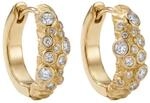 Purelei Coral Reef Creolen 14K vergoldet mit Zirkonia | Edelstahl, 22,5 mm