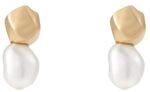 Skagen Women's Stainless Steel Push Back Earrings Haselnuss,Length: 10MM, Height: