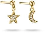 THOMAS SABO Ohrstecker Mond Und Stern Mit Wei&szlig;Em Zirkonia