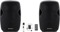 Pronomic Move 15" Partybox 2X Set - Mobile PA-Anlage Bluetooth Lautsprecher TWS...
