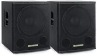 Pronomic SA-15 SUB Aktiv Subwoofer 2X Set - 15" Speaker mit...