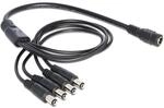 Delock Kabel DC Verteiler 5,5 x 2,1 mm 1 x Buchse > 4 x Stecker