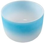 Fame Kristall-Klangschale, 10 Zoll, Blau, G4 440 Hz, aus reinem Quarz, geeignet...