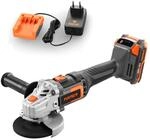 FUXTEC Akku Winkelschleifer 20V E1WS20 &ndash; inklusive 2Ah-Akku und 1A Ladeger&auml;t...