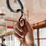 Alessi StaySafe No Touch Schl&uuml;sselanh&auml;nger, verchromtes Zamak, Schwarz