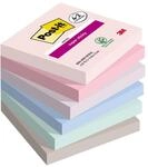 Post-it Haftnotizen Soulful Collection Super Sticky 76 x 76 mm 4+2-6 Bl&ouml;cke &aacute;...