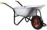 FUXTEC Schubkarre FX-WB6404G &bull; 120kg Tragkraft &bull; 90L Stahlwanne &bull; Luftrad 