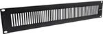 InLine 19" Blindplatte perforiert 2 HE RAL 9005 schwarz | f&uuml;r Netzwerkschr&auml;nke, aus