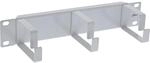InLine&reg; 10" Kabelf&uuml;hrungspanel, 3 B&uuml;gel, RAL 7035 grau