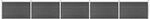 vidaXL Zaunelement Set WPC 872x105 cm Schwarz