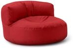 Lumaland Sitzsack Lounge | Sofa-Sitzsack 90 x 50 cm mit R&uuml;ckenlehne | Indoor &