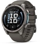 Garmin Fenix 9, 47 mm, GPS-Multisport-Smartwatch, Kieselgrau/Titan | AMOLED Display,
