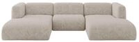 ALTDECOR Ecksofa in U-Form MIRA-U1 317x179x70 - Beige | Corner Sofa Bett...