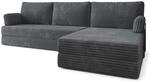 Masseno Schaumstoff-Ecksofas ANKO mit Metallgestell, Modulares Schlafsofa aus