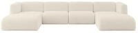 ALTDECOR Ecksofa in U-Form MIRA-U2 408x179x70 - Beige | Corner Sofa Bett...