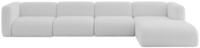 ALTDECOR Ecksofa in L-Form MIRA-L3 409x179x70 - Hellgrau | Corner Sofa Bett...