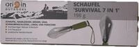 Origin Outdoors Survival 7 in 1 Schaufel Silber 26,3 x 7,2 x 2 cm