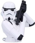 Nemesis Now Offiziell lizenzierte Stormtrooper-B&uuml;ste (klein), wei&szlig;, 14,2 cm