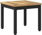 vidaXL Couchtisch Wei&szlig; und Schwarz 40 x 40,5 x 36 cm Massivholz Akazie 
