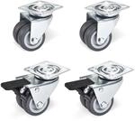 SOTECH M&ouml;belrolle Rollendurchmesser 50 mm Tragkraft 400 Kg Doppel Lenkrolle |...