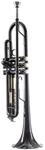 Monzani MZTR-118 Bb-Trompete, Anthrazit, Messing Schallbecher, Edelstahl...
