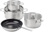KitchenAid Stainless Steel Sheet Edelstahl-Kochgeschirrset, 4-teilig, 16 cm/20 cm/24