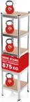 EASYmaxx Schwerlastregal 40x40x180 cm | 875 kg Traglast, 175 kg pro Ebene |...