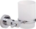tesa LOXX Zahnputzbecher mit Halterung - 130 mm x 95 mm x 100 mm | Zahnb&uuml;rstenhalter